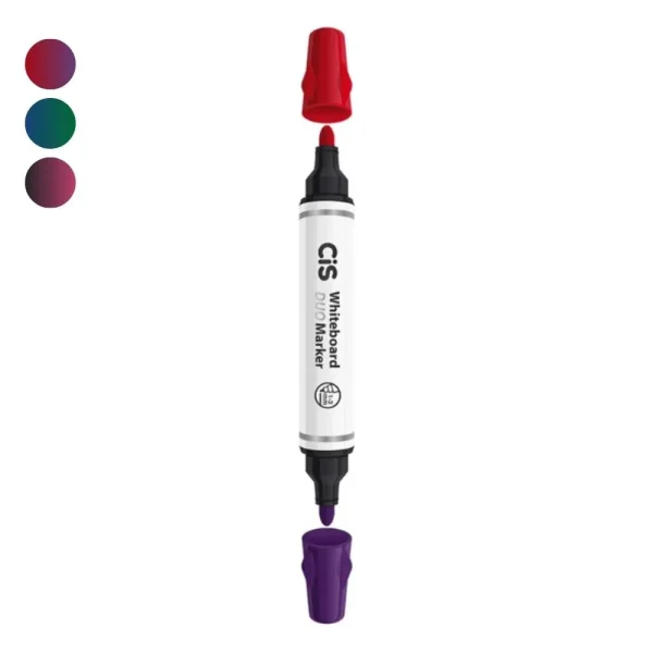 Marcador Quadro Branco Cis Duo Marker